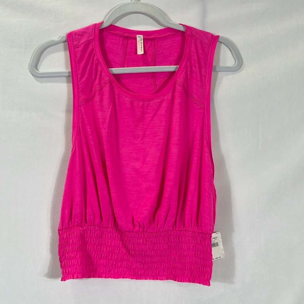 Free People Movement Tank Top M NWT Miami Pink Color